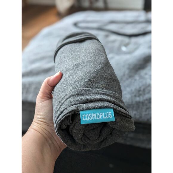 Cosmoplus U Shape Pregnancy Pillow COVER Heather Grey, One Size - New w/o tags - Picture 3 of 5